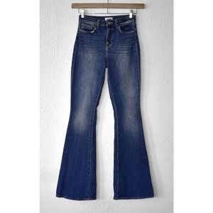 A8 Auth L`AGENCE Soft Blue Denim Mid Rise Wide Leg Jeans Size 26